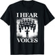 Hear Voices Choir Chorus Choral Singer Music Vocals Gift T-Shirt - T-Shirt | Black