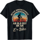 Never Underestimate an Old Guy On an E-Bike Biking T-Shirt - T-Shirt | Black