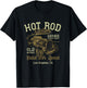 Hot Rod Costum Garage Build And Repair Old School California T-Shirt - T-Shirt | Black