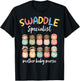 Swaddle Specialist Postpartum NICU Mother Baby Unit Nurse T-Shirt - T-Shirt | Black