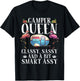 Funny Camper Queen Sassy Gift RV Camping Lovers T-Shirt - T-Shirt | Black