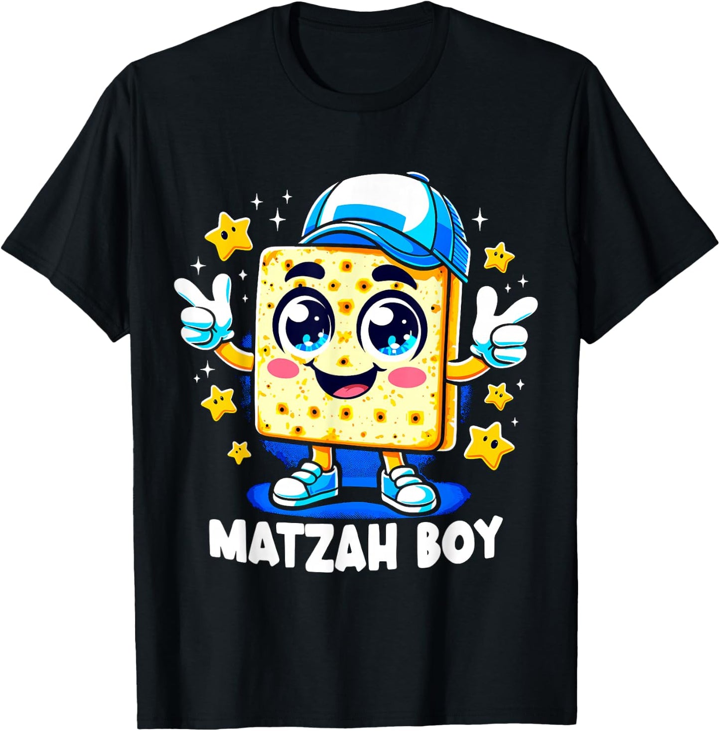 Matzah Boy Pessach Passover Jewish Egypt Boy T-Shirt - T-Shirt | Black