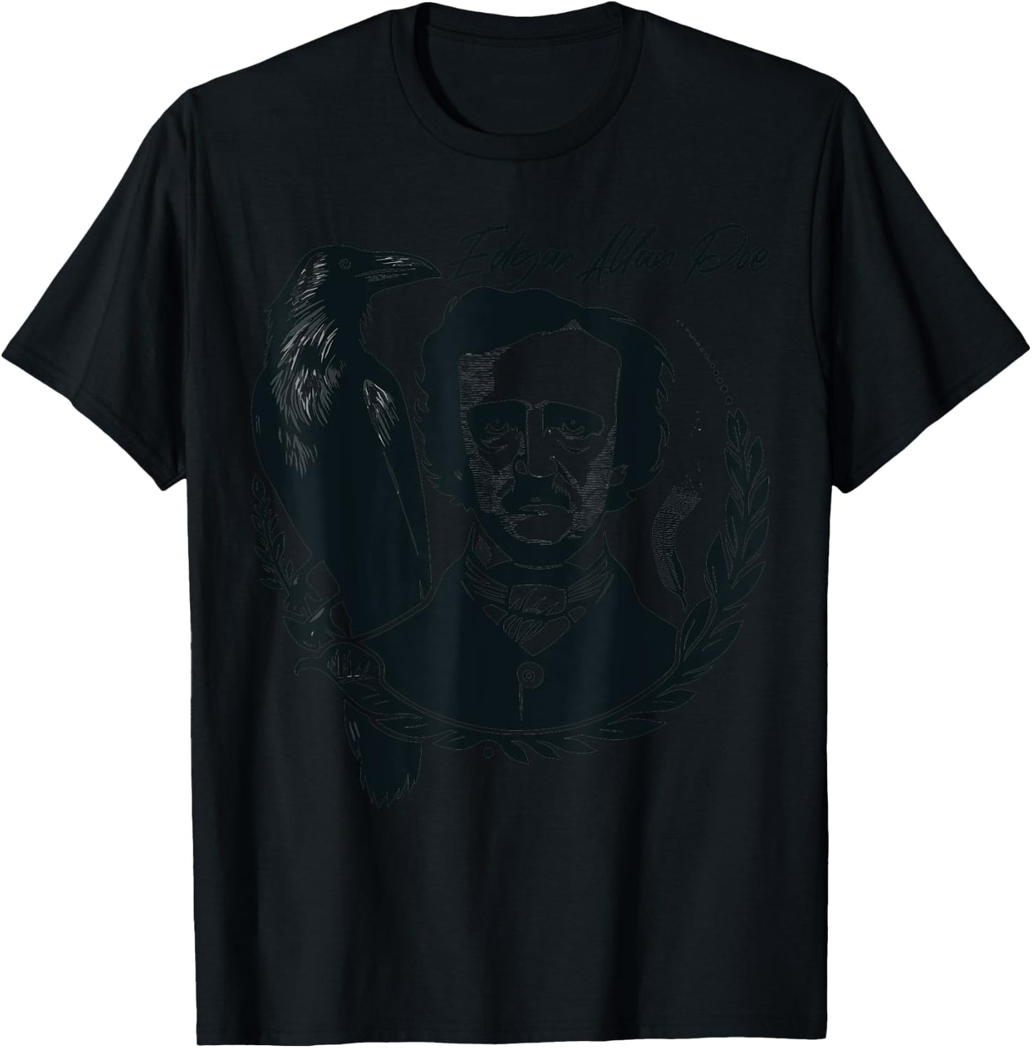 Gothic Edgar Allan Poe Dark Academia Literature Poet T-Shirt - T-Shirt | Black
