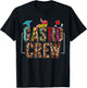 Leopard Lettering Gastro Crew Vintage Gastroenterology Nurse T-Shirt - T-Shirt | Black