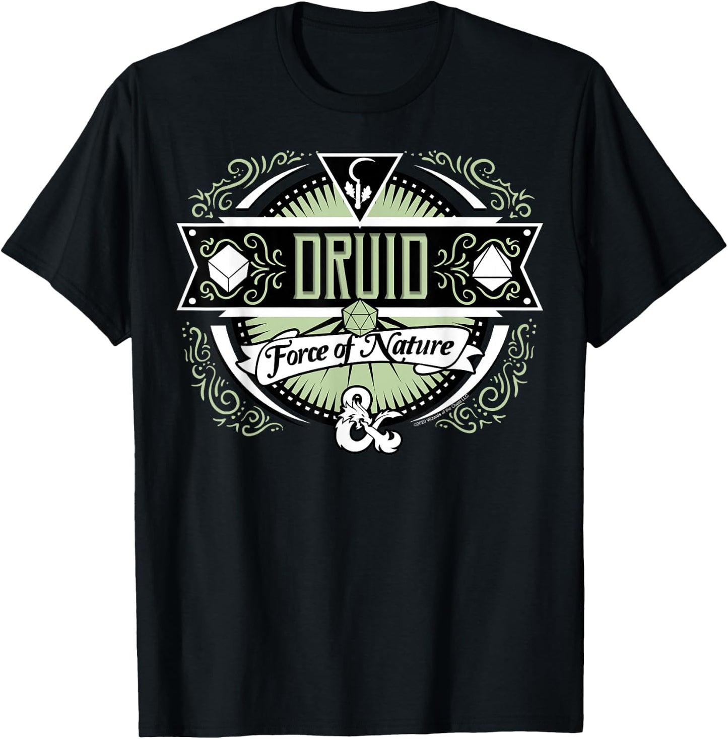 Dungeons & Dragons Druid Force Of Nature T-Shirt - T-Shirt | Black