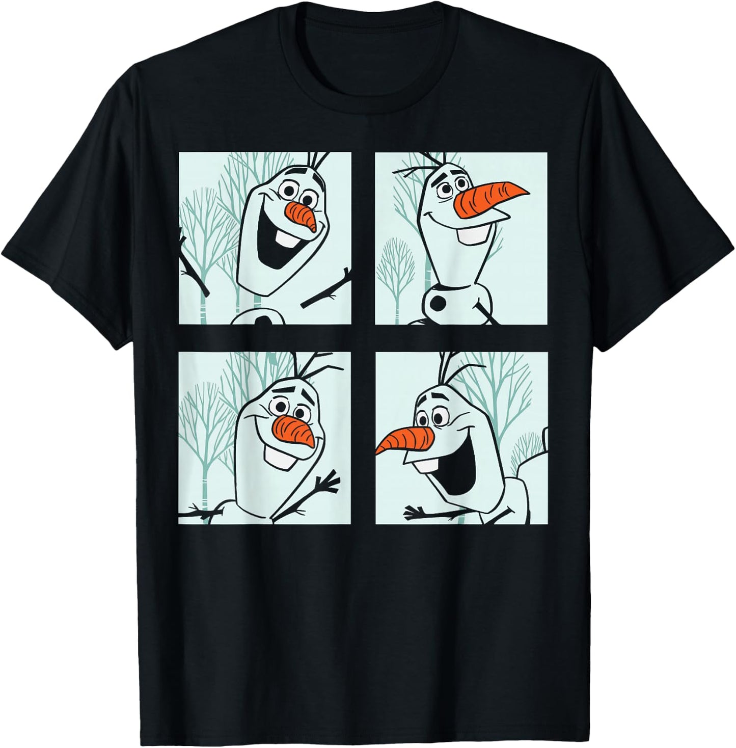 Disney Frozen 2 Olaf Panels T-Shirt - T-Shirt | Black