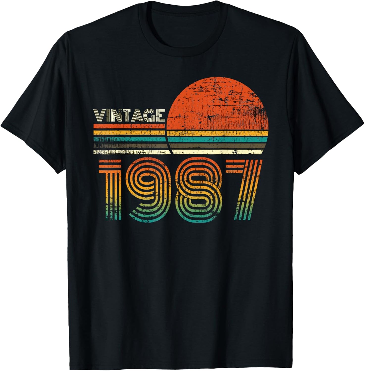 Made in 1987 34th Birthday Gifts 34 Quarantine Birthday Gift T-Shirt - T-Shirt | Black