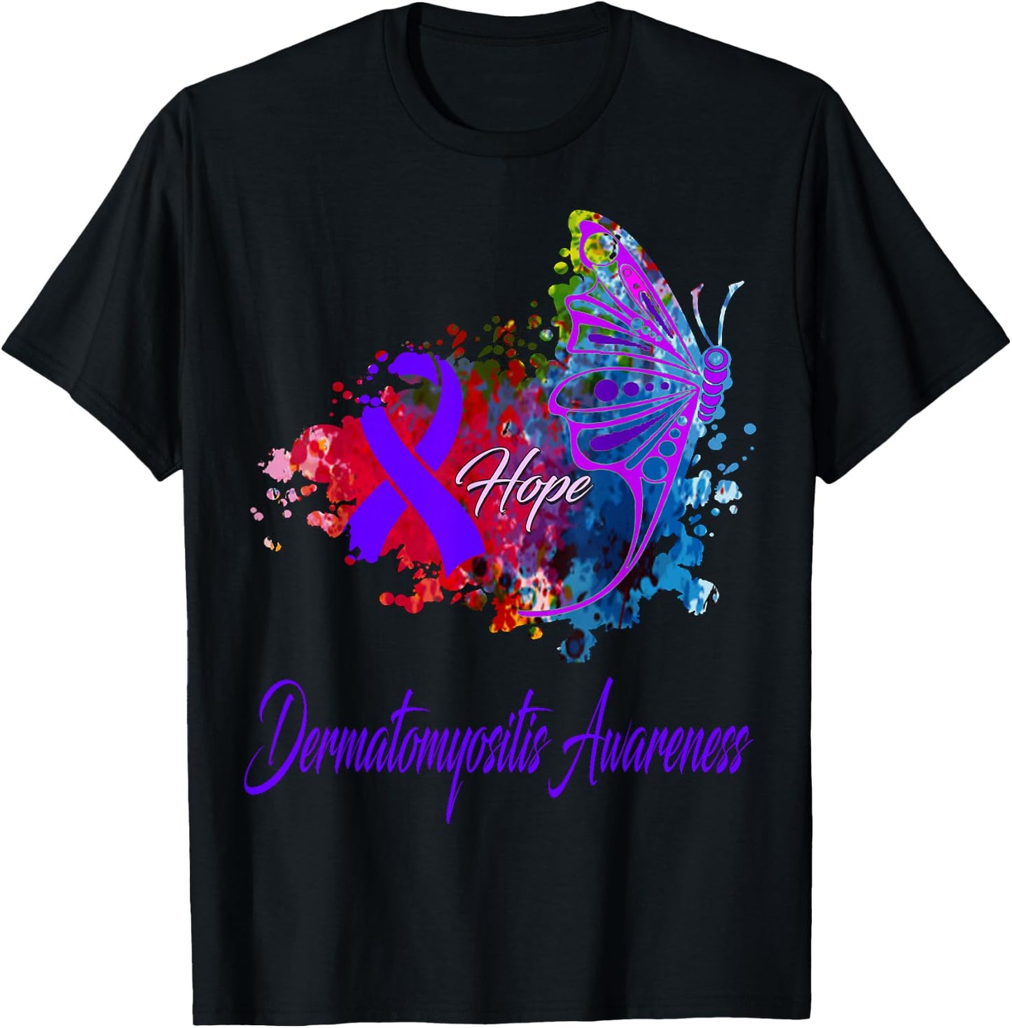 Dermatomyositis Awareness T-Shirt - T-Shirt | Black