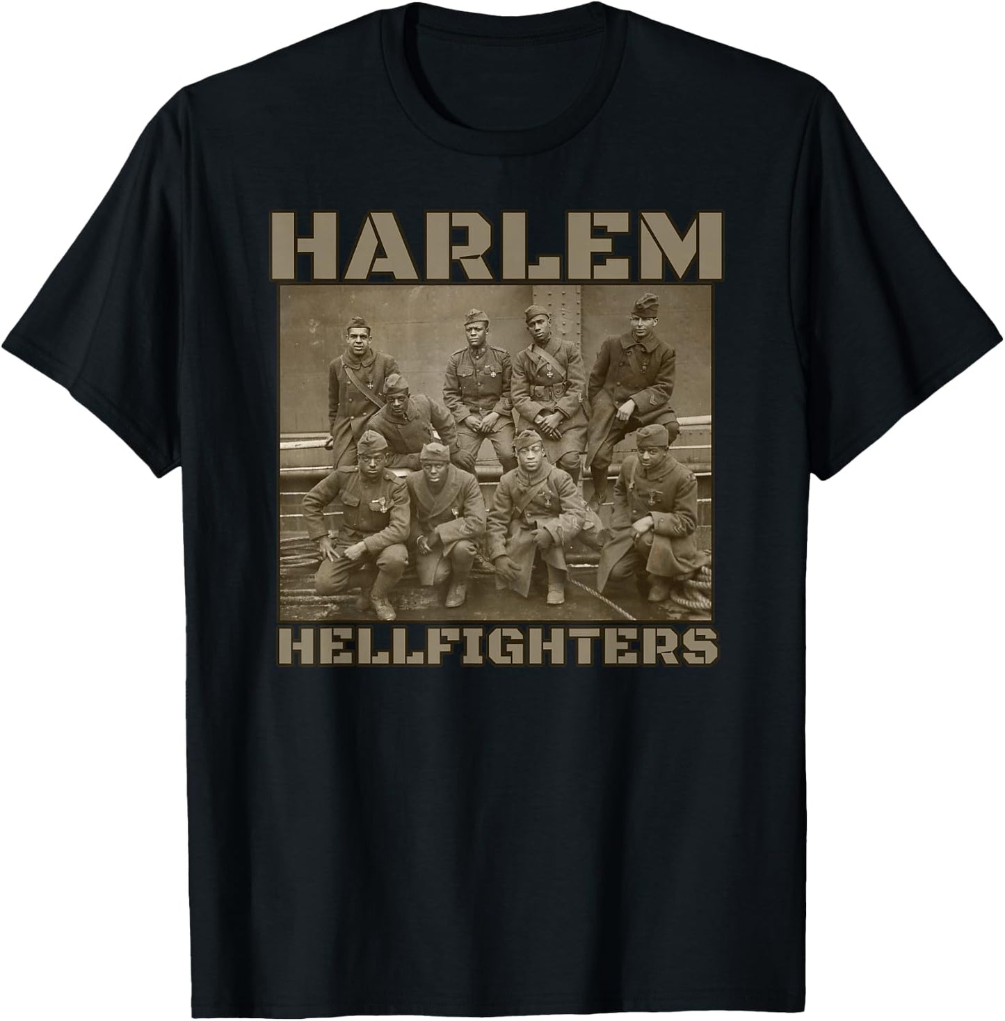 Black Military History USA Black History Harlem Hellfighters Small T-Shirt - T-Shirt | Black