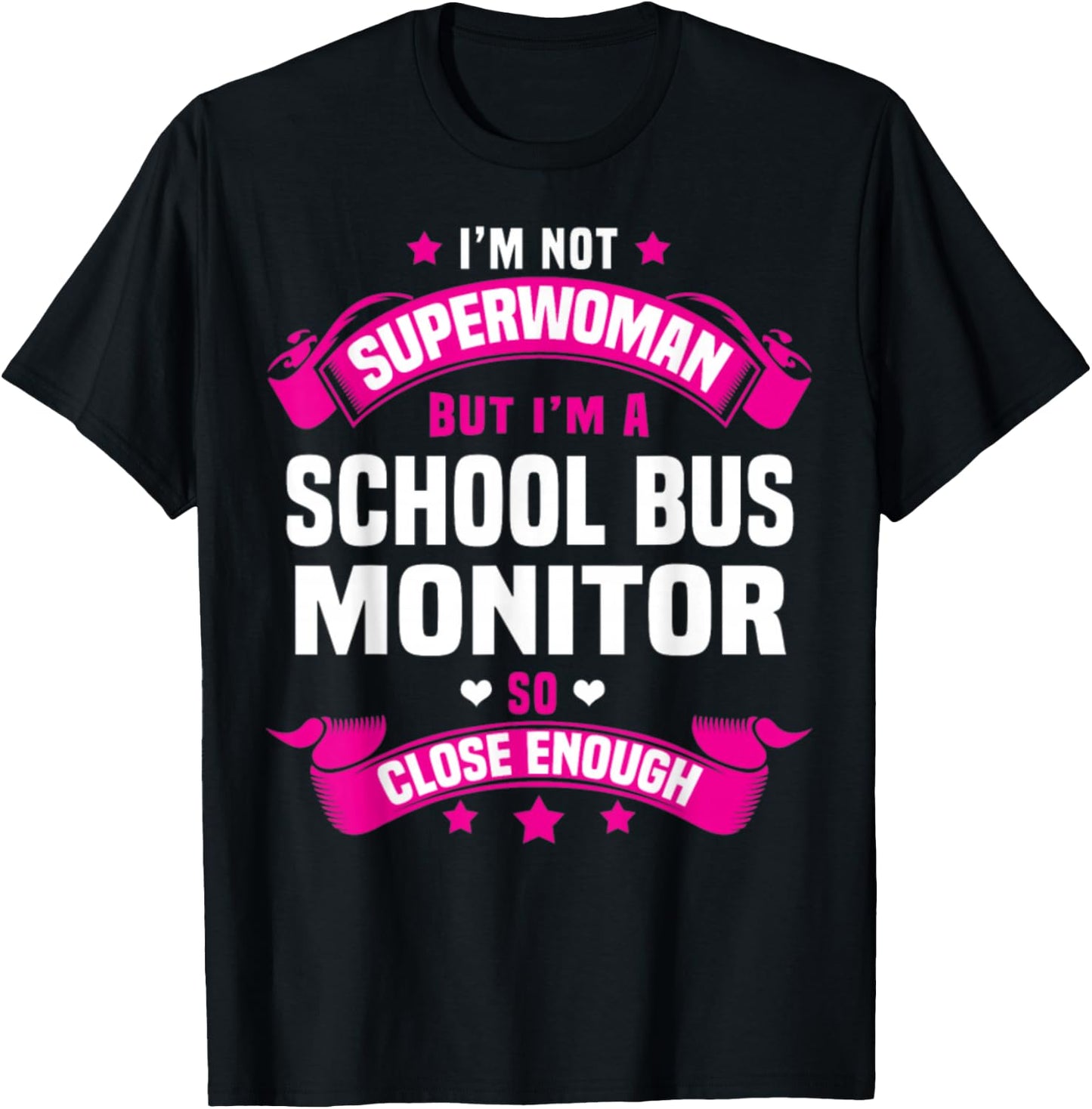 School Bus Monitor T-Shirt - T-Shirt | Black