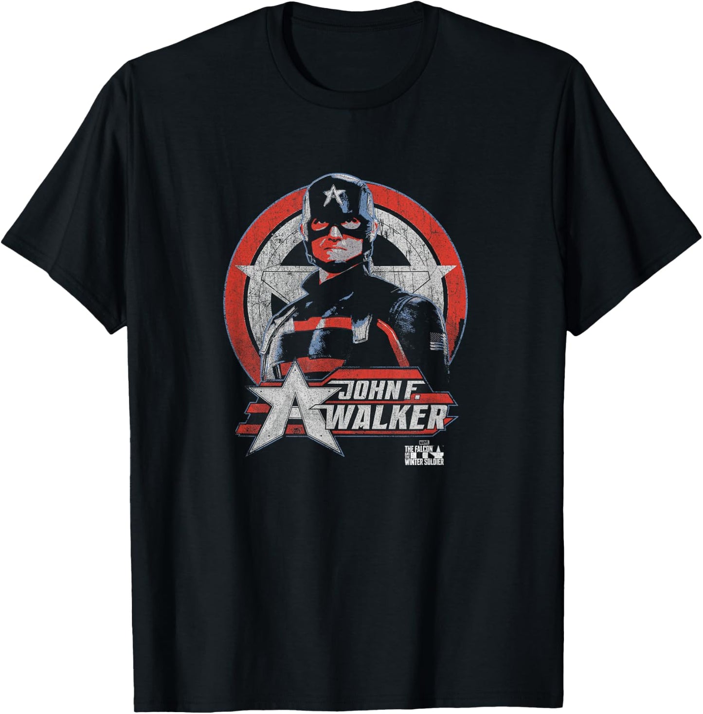 Marvel Falcon & Winter Soldier John F. Walker Portrait T-Shirt - T-Shirt | Black
