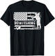 Bowfishing Vintage Look American Flag, Bow Hunting For Fish T-Shirt - T-Shirt | Black