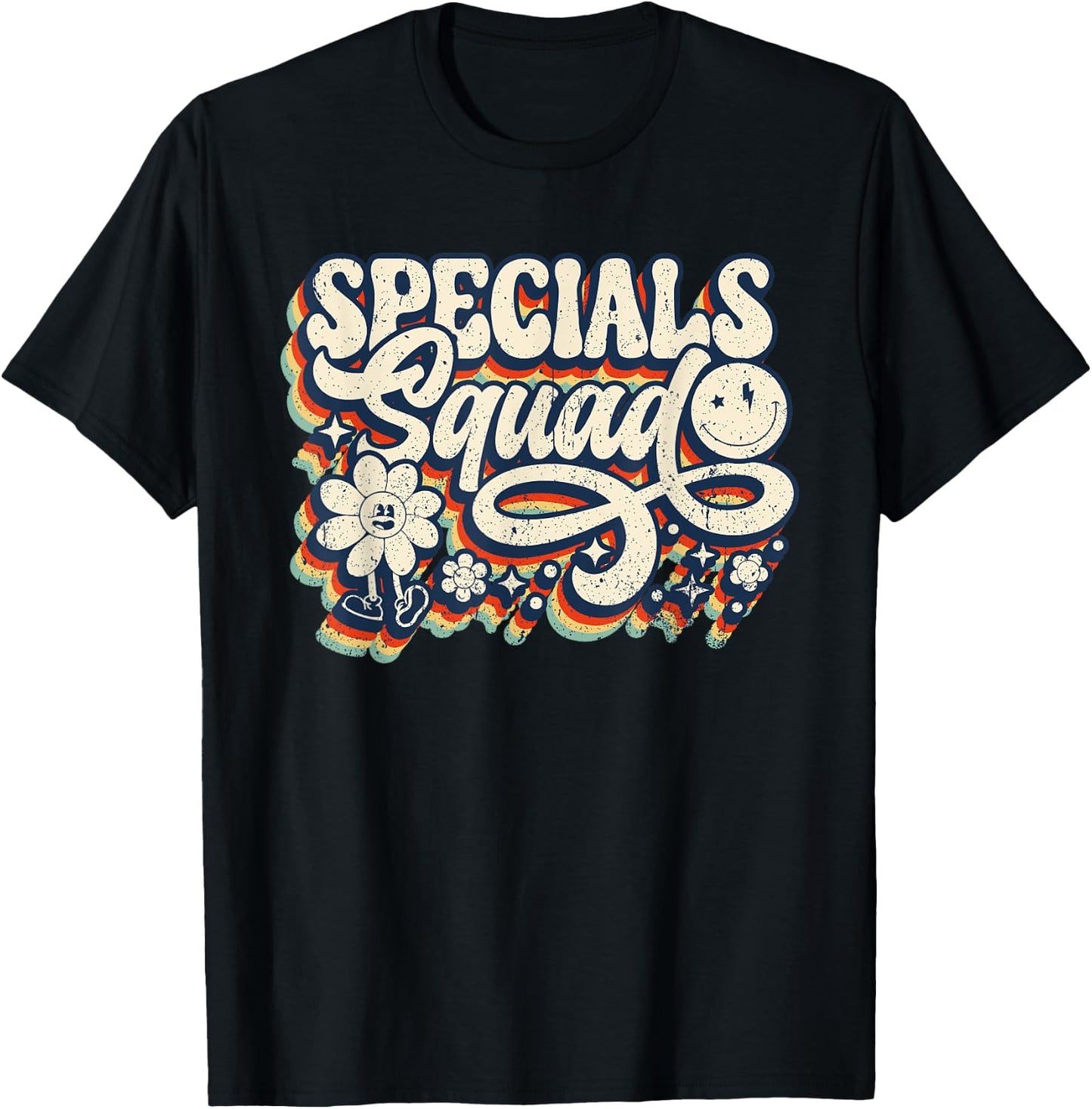 Vintage Specials Squad Art Music PE Tech Gym Teacher Team T-Shirt - T-Shirt | Black