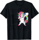 I Lost My First Tooth Baby Teeth Out Fairy Unicorn Dabbing T-Shirt - T-Shirt | Black