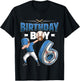 Kids Dabbing boy 6 Year Old Baseball Player 6th Birthday Party T-Shirt - T-Shirt | Black