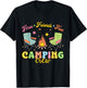 Camping Crew Family Friends Girls Kids Summer Vibes Camper T-Shirt - T-Shirt | Black