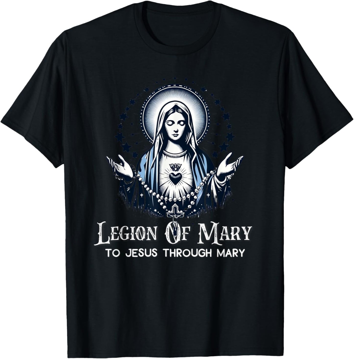 Legion Of Mary Our Lady Catholic T-Shirt - T-Shirt | Black