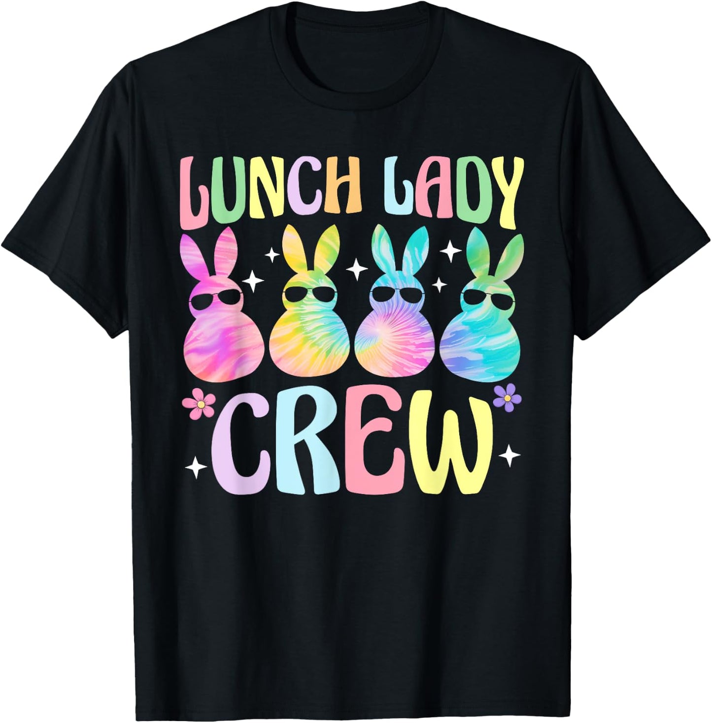 Lunch Lady Crew Cute Bunnies Cafeteria Squad Easter Day Kids T-Shirt - T-Shirt | Black