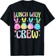 Lunch Lady Crew Cute Bunnies Cafeteria Squad Easter Day Kids T-Shirt - T-Shirt | Black