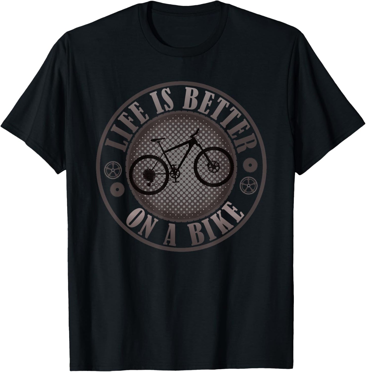 Bicycle bike life is better on a bike mountain bike BMX MTB T-Shirt - T-Shirt | Black