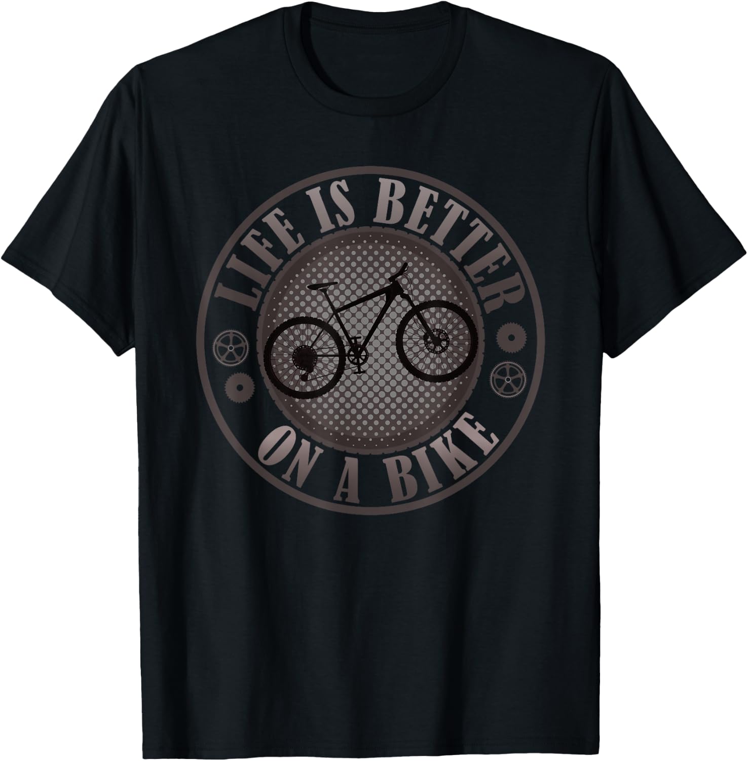 Bicycle bike life is better on a bike mountain bike BMX MTB T-Shirt - T-Shirt | Black