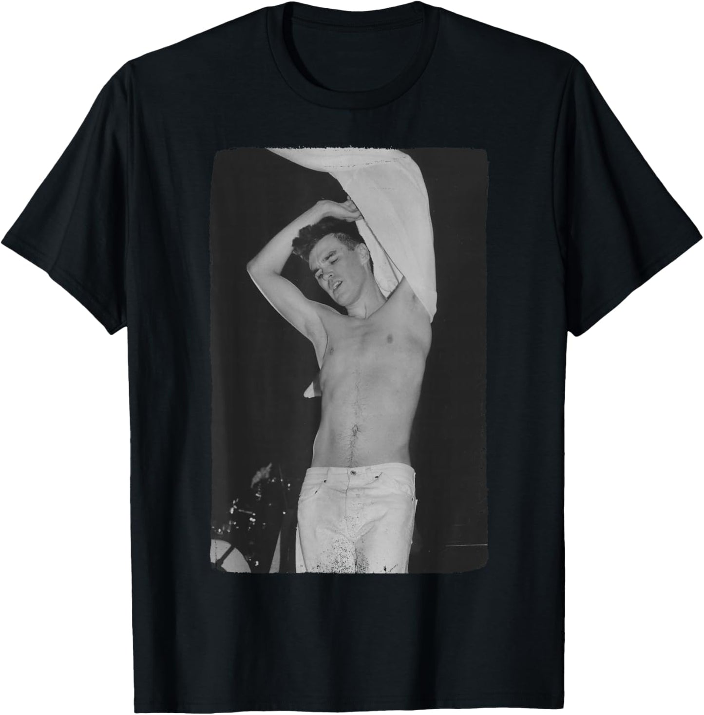 The Smiths Topless Morrissey 1986 by Stephen Wright T-Shirt - T-Shirt | Black