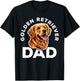 Golden Retriever Dad Shirt Men Daddy Dog Lover Fathers Day T-Shirt - T-Shirt | Black