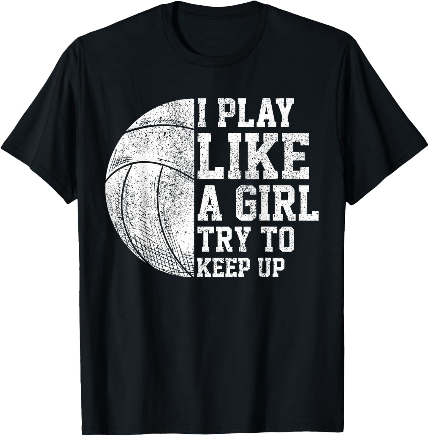 Girl Volleyball Player Women Volleyball Team Volleyball T-Shirt - T-Shirt | Black