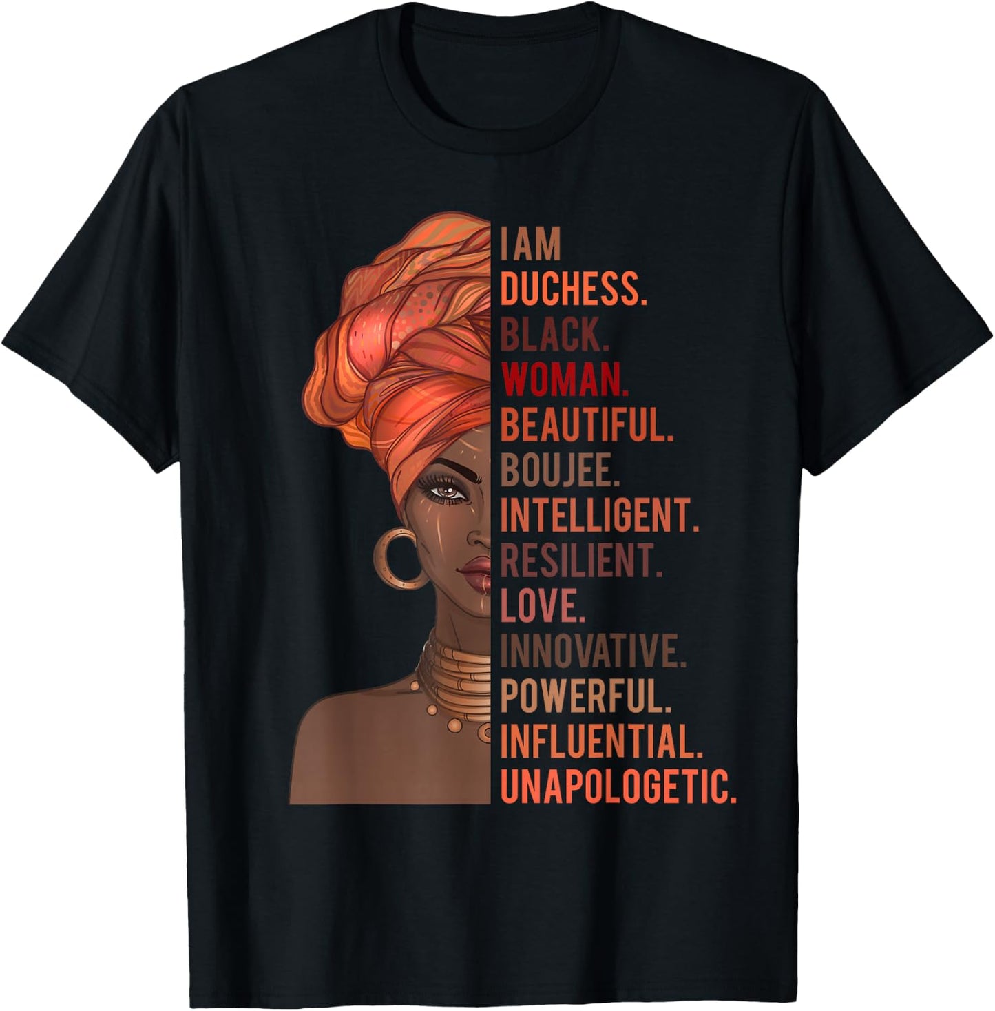 I Am Duchess Black Woman History Month 2020 Pride Melanin T-Shirt - T-Shirt | Black