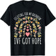 Fighting for My Rainbow IVF Infertility TTC Rainbow Floral T-Shirt - T-Shirt | Black