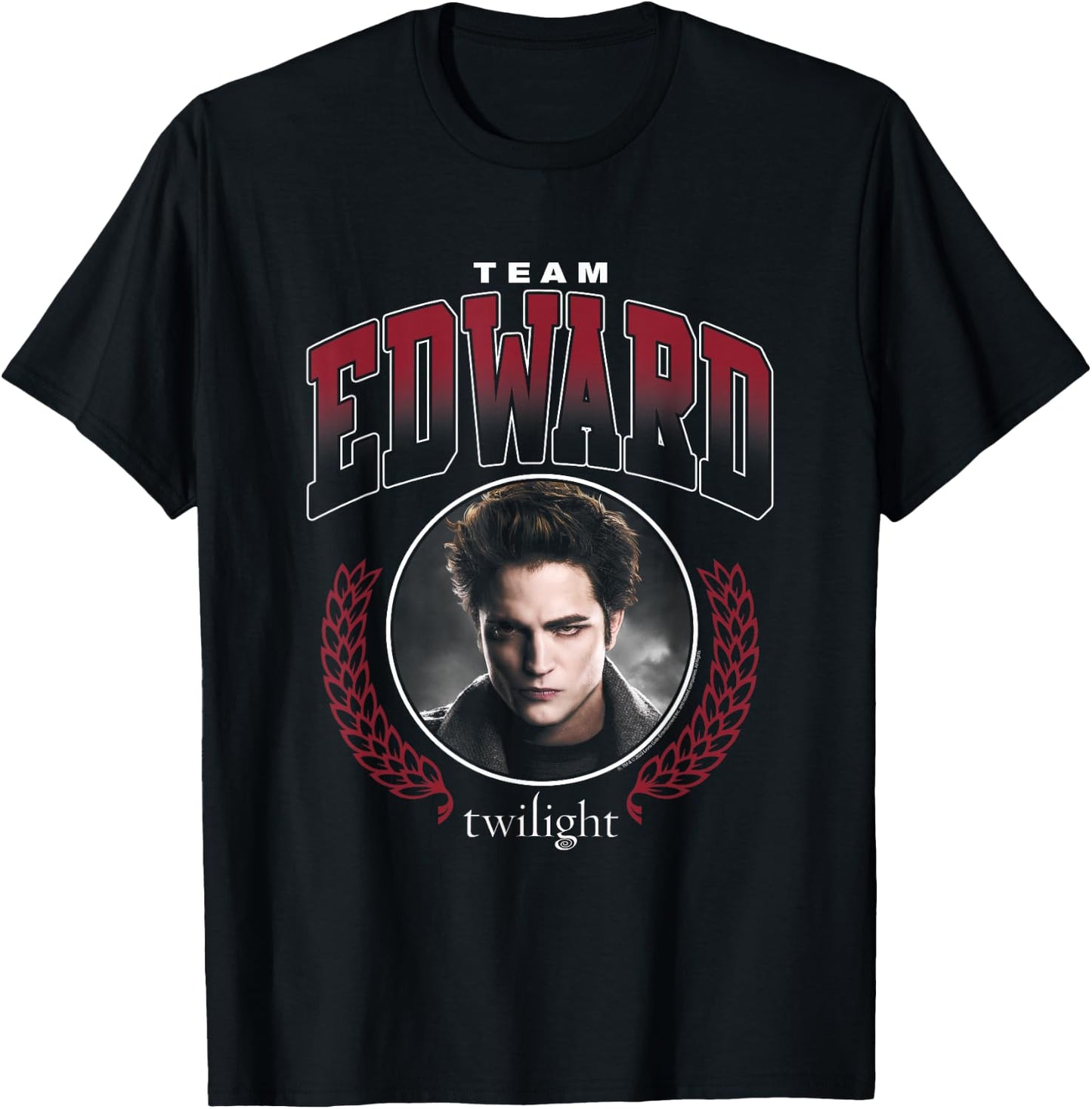 Twilight Team Edward Portrait T-Shirt - T-Shirt | Black
