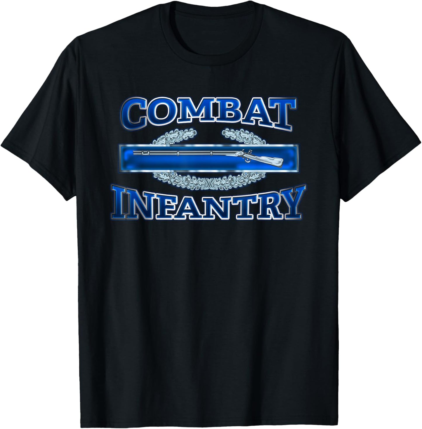 US Army Clothing Combat Infantry Hi-Res 3D T-Shirt - T-Shirt | Black