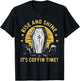 Rising Coffin Humor Funny Casket Funeral Horror Costume T-Shirt - T-Shirt | Black
