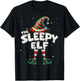 I'm The Sleepy Elf Family Matching Group Christmas T-Shirt - T-Shirt | Black