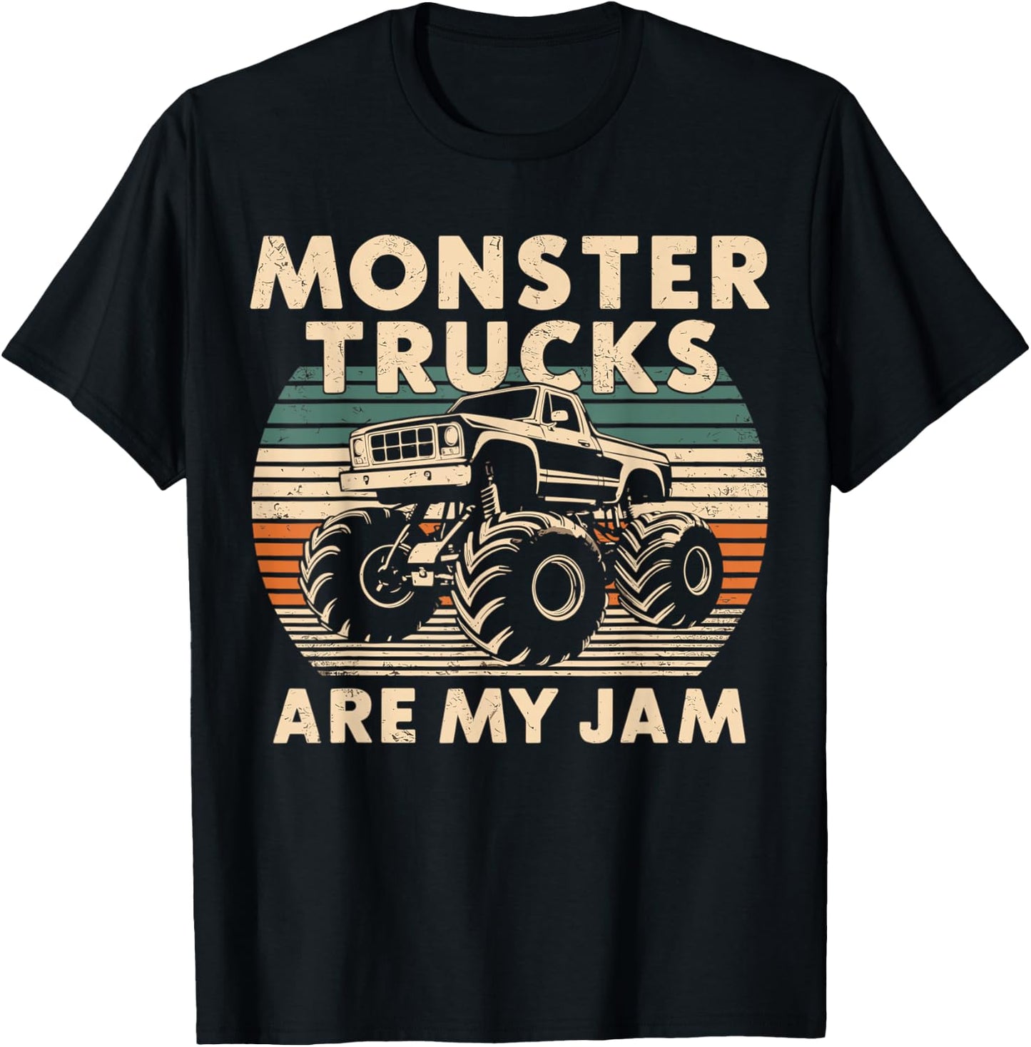 Monster Trucks are my Jam T-Shirt - T-Shirt | Black