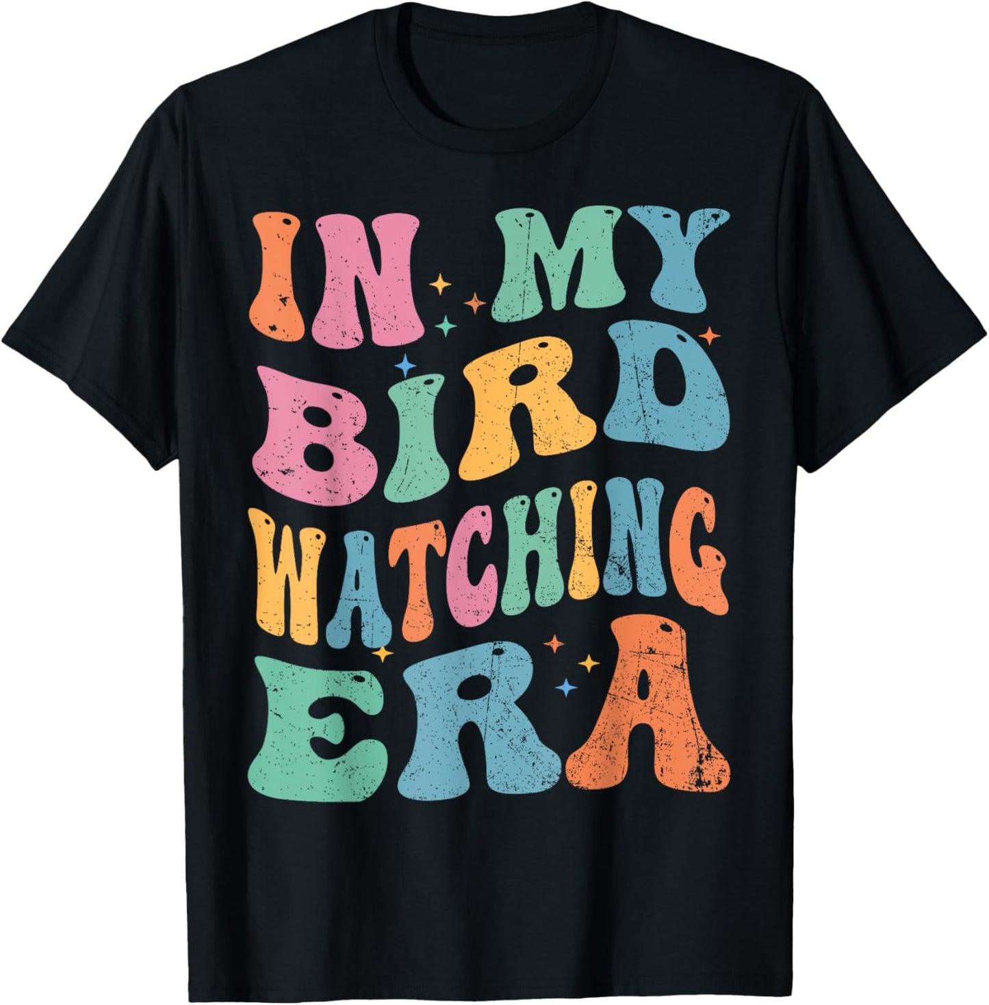 Cute In My Bird Watching Era Funny Birds Lovers T-Shirt - T-Shirt | Black