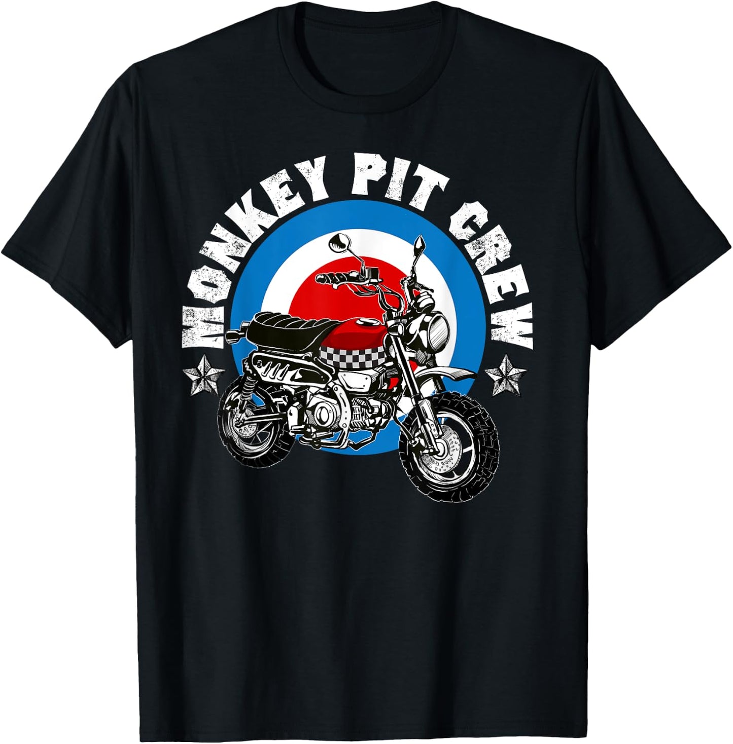 Monkey Bike Pit Crew logo T-Shirt - T-Shirt | Black