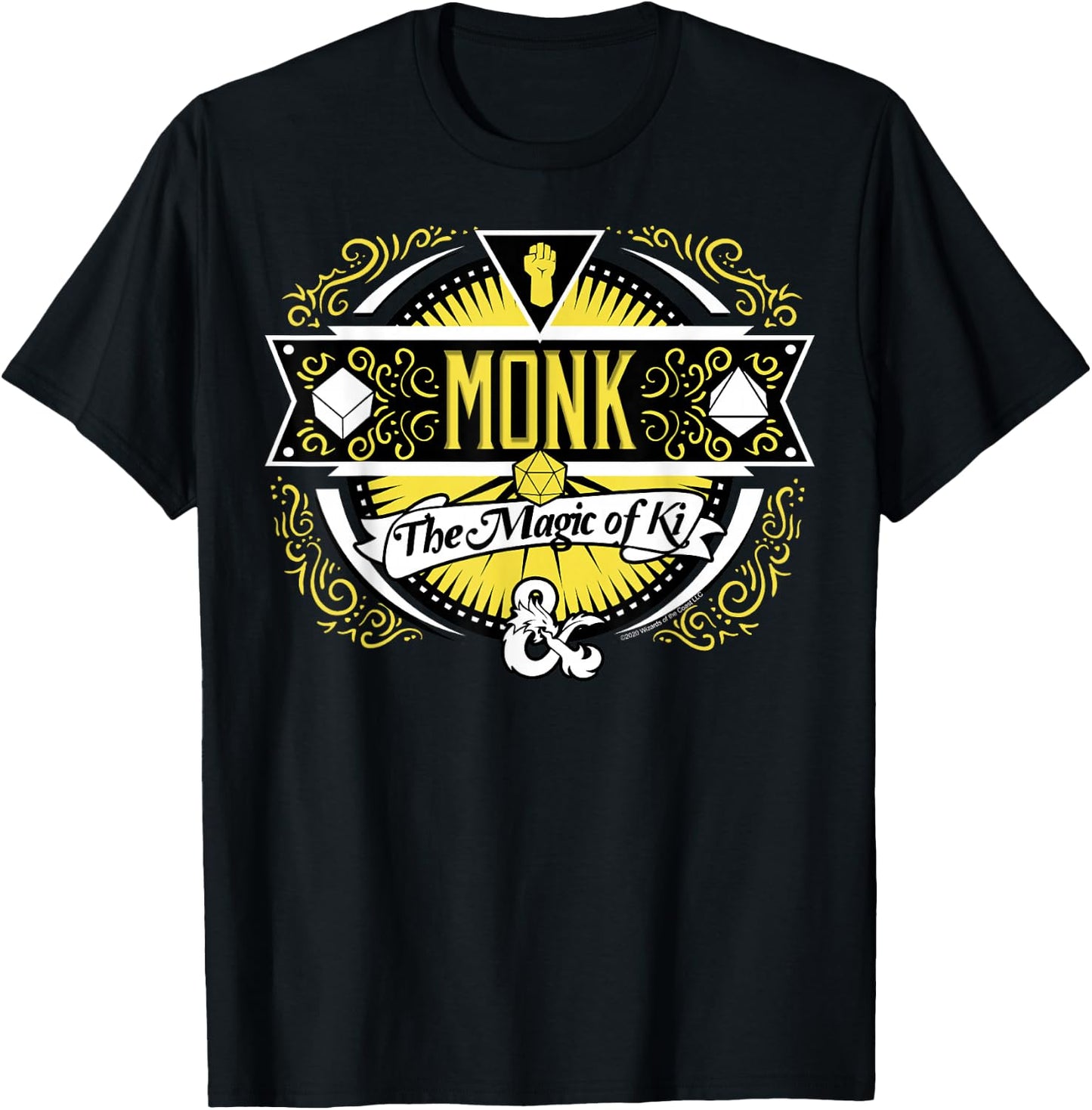 Dungeons & Dragons Monk The Magic Of Ki T-Shirt - T-Shirt | Black