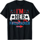 I'm Her Firecracker Cute 4th Of July Matching Couple T-Shirt - T-Shirt | Black