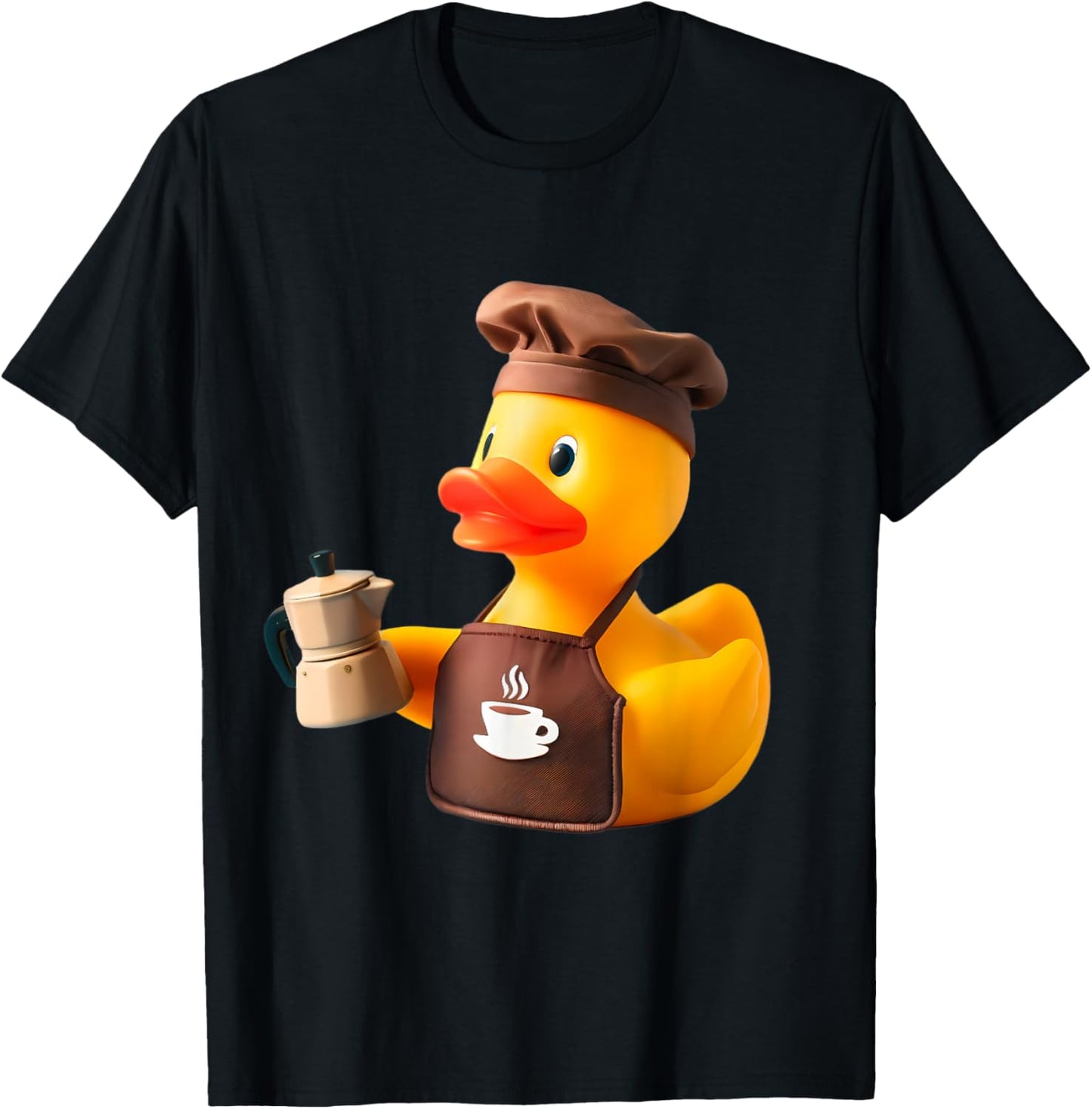 Rubber Duck Barista T-Shirt - T-Shirt | Black