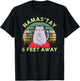 Namaste Namas'tay 6 Feet Away Funny Cat Lover Quarantine T-Shirt - T-Shirt | Black