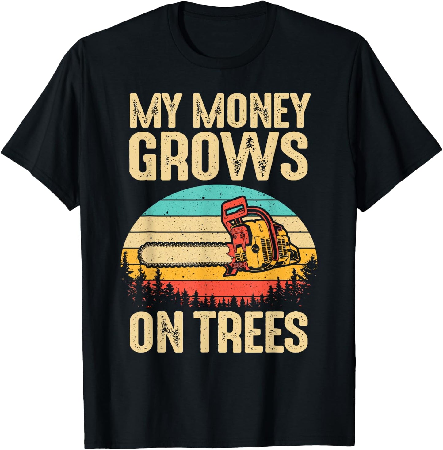 Funny Arborist Logger Gift Men Cool Tree Climber Lumberjack T-Shirt - T-Shirt | Black