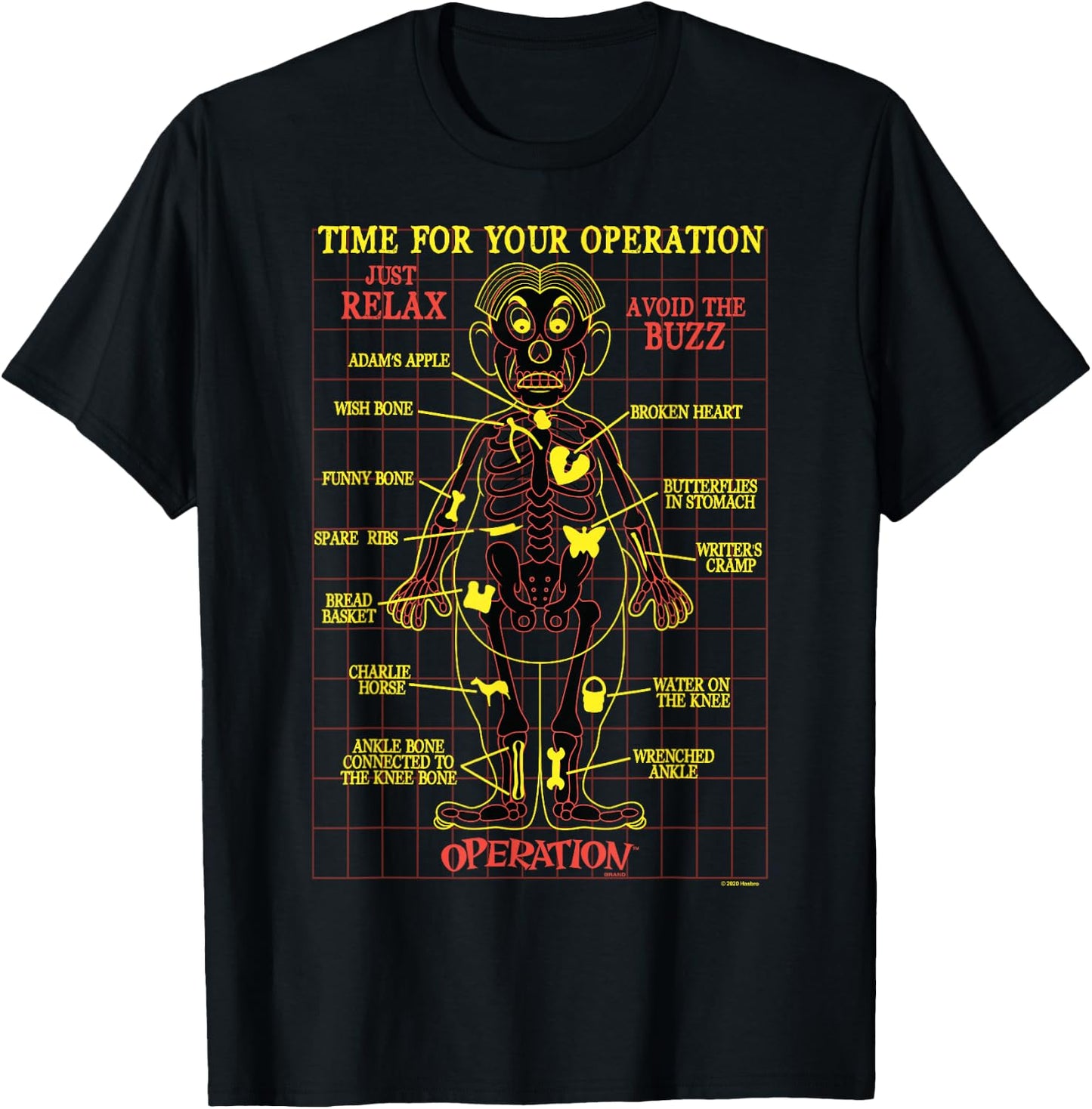 Hasbro Operation Schematic T-Shirt - T-Shirt | Black