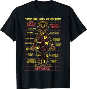 Hasbro Operation Schematic T-Shirt - T-Shirt | Black