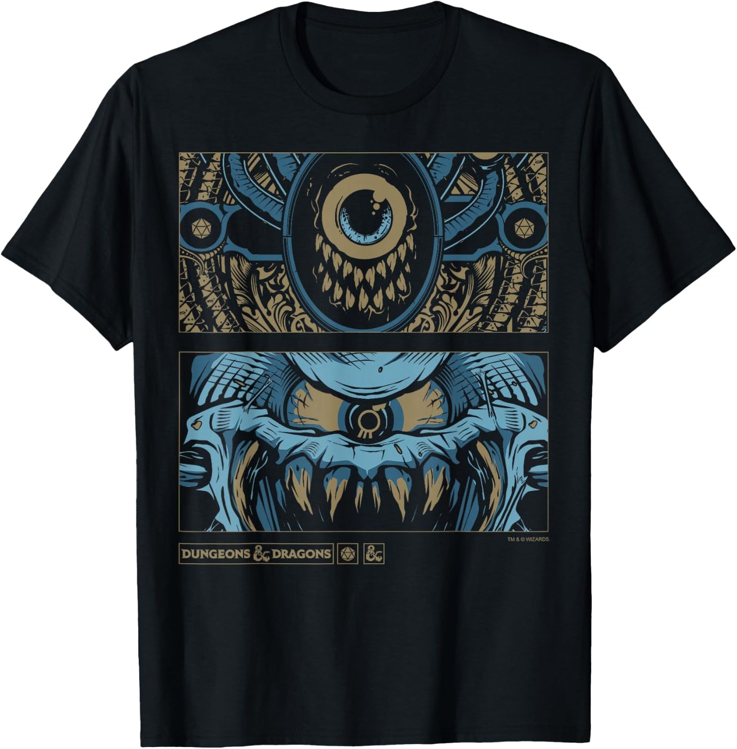 Dungeons & Dragons Beholder Panels T-Shirt - T-Shirt | Black