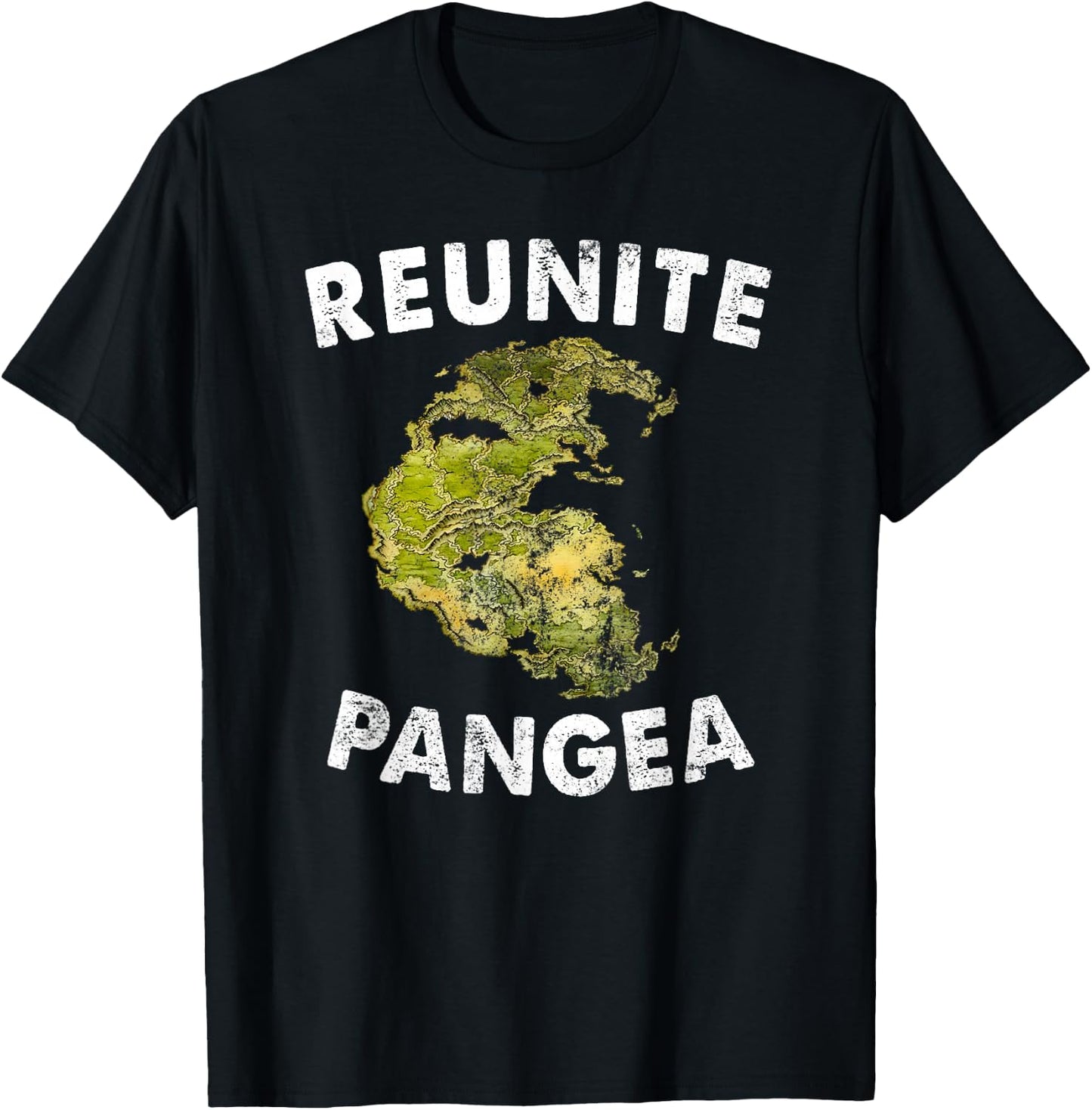 Reunite Pangea - Funny Geology Vintage Geologist T-Shirt - T-Shirt | Black