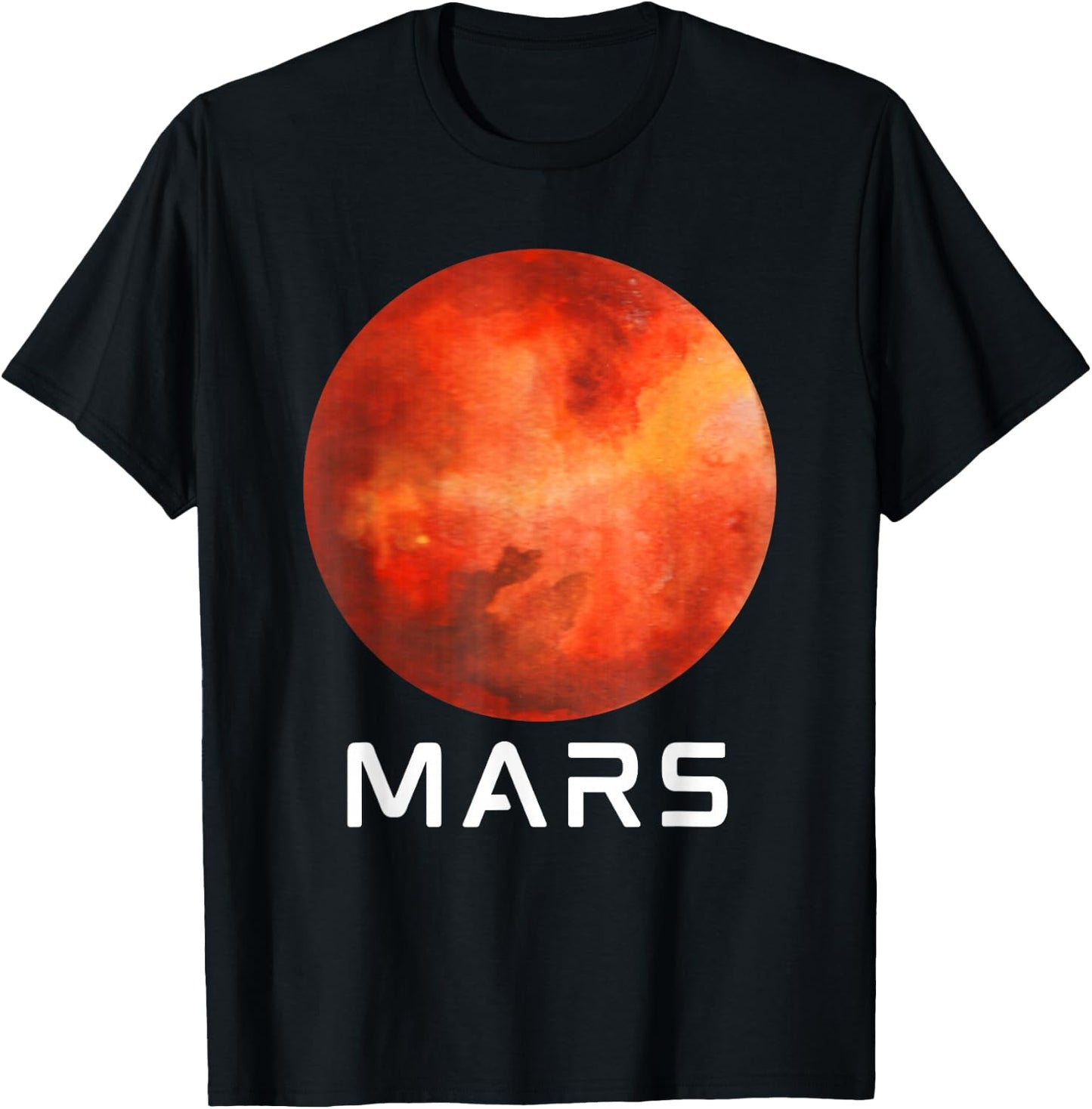 Solar System Planet Mars Outer Space T-Shirt - T-Shirt | Black