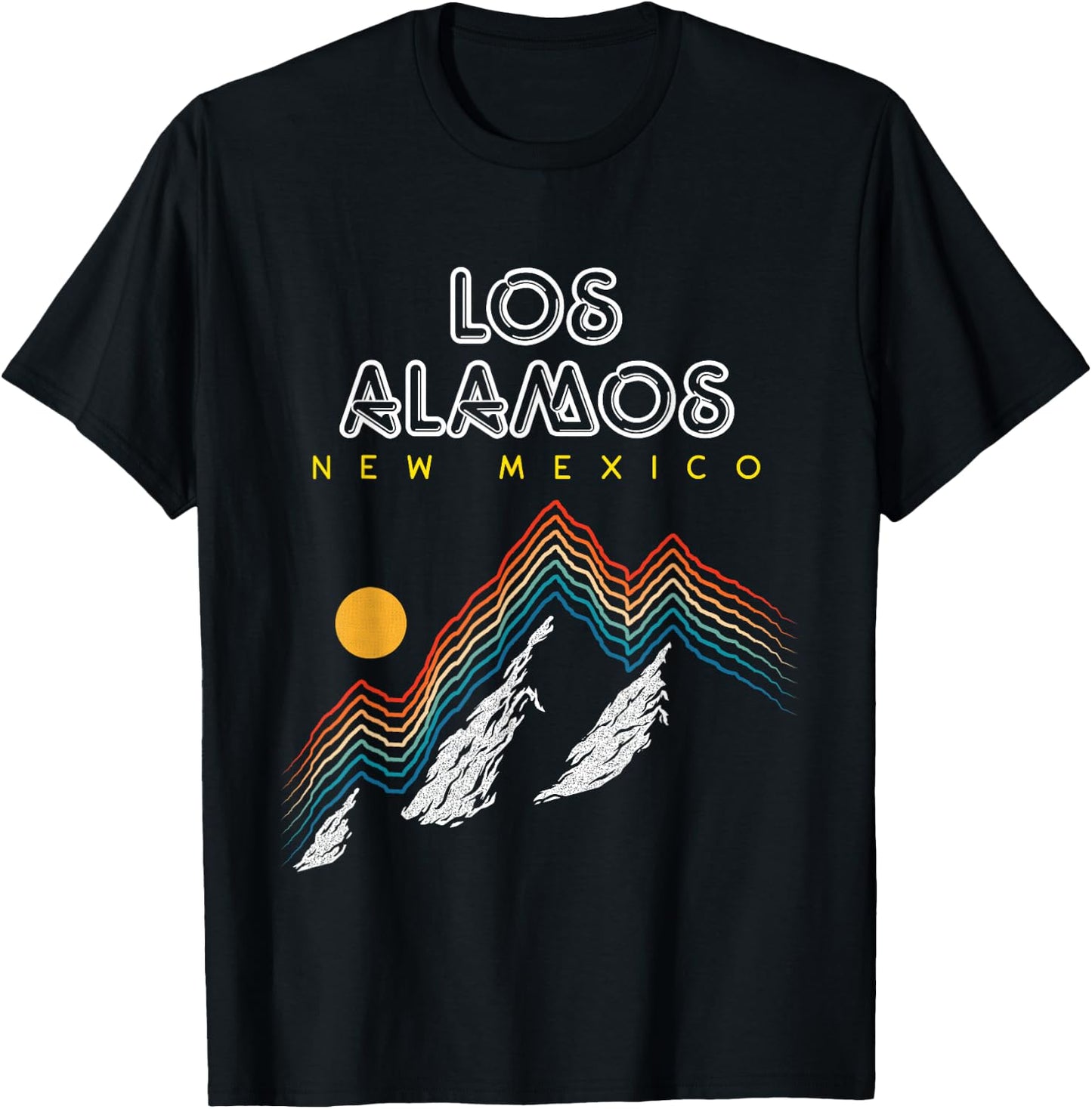 Los Alamos New Mexico - USA Ski 1980s Retro T-Shirt - T-Shirt | Black