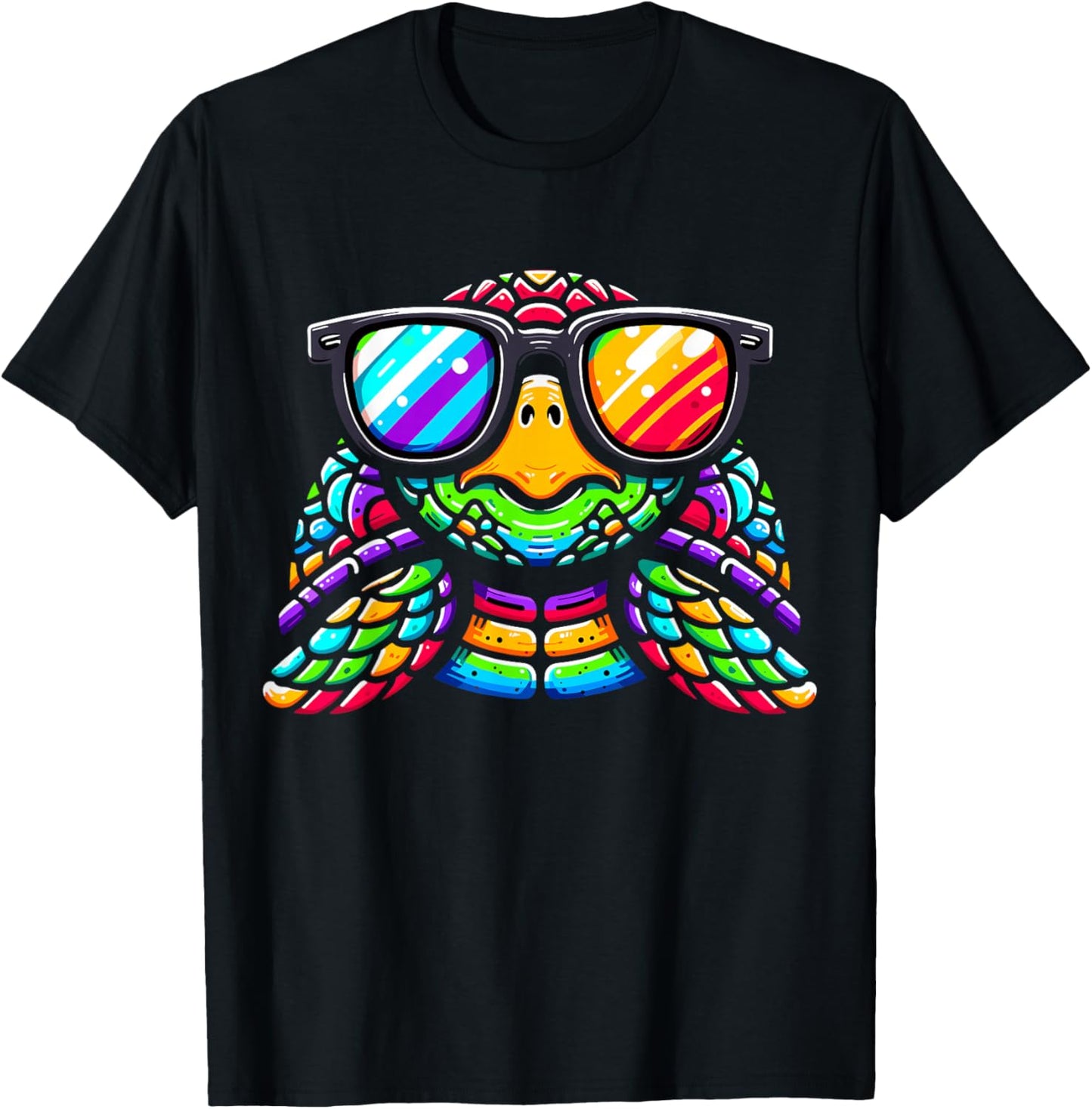 Tie-Dye Turtle Peace Hippie T-Shirt - T-Shirt | Black