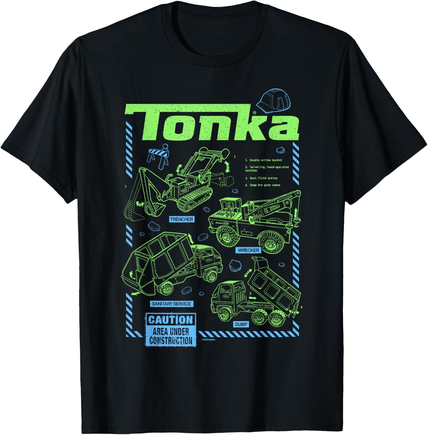 Tonka Truck Schematics T-Shirt - T-Shirt | Black